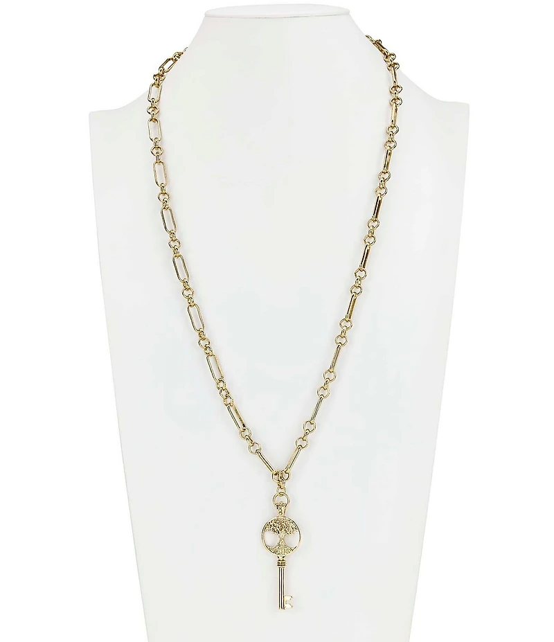 Patricia Nash Paperclip Tree Long Long Strand Necklace