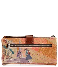 Patricia Nash Paris Map Print Annesley Wristlet Bag
