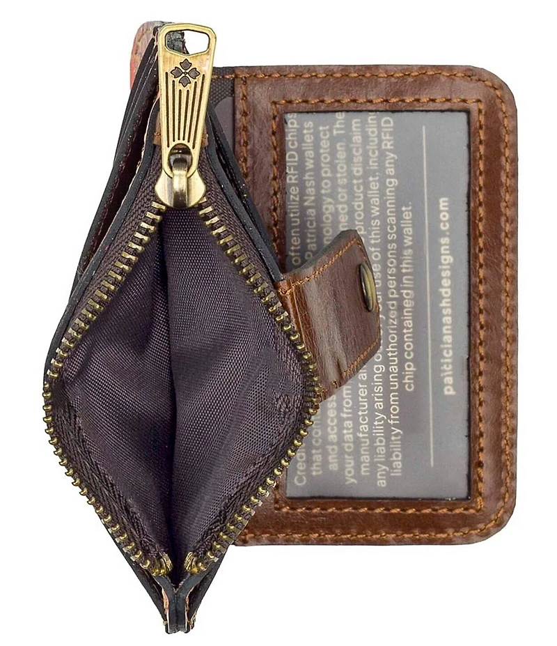 Patricia Nash Paris Maple Cassis Id Case