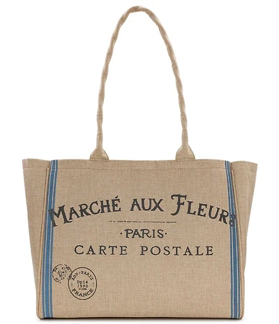 Patricia Nash Parisian Market Paper Straw Tote Bag