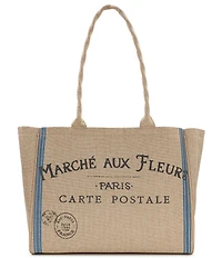Patricia Nash Parisian Market Paper Straw Tote Bag