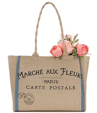 Patricia Nash Parisian Market Paper Straw Tote Bag
