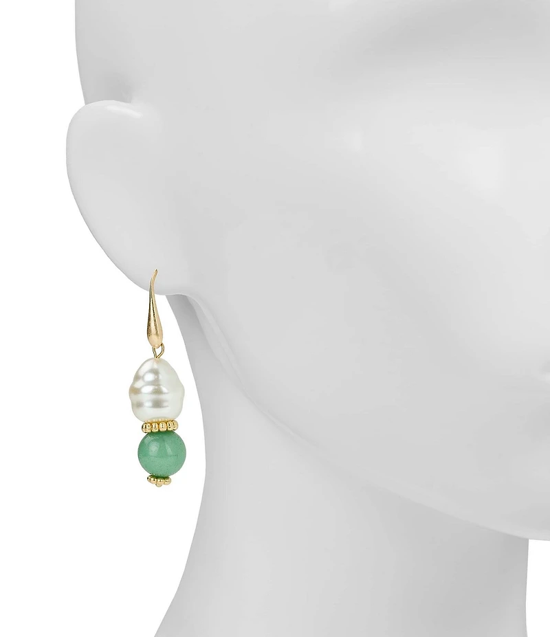 Patricia Nash Pearl & Bead Drop Earrings