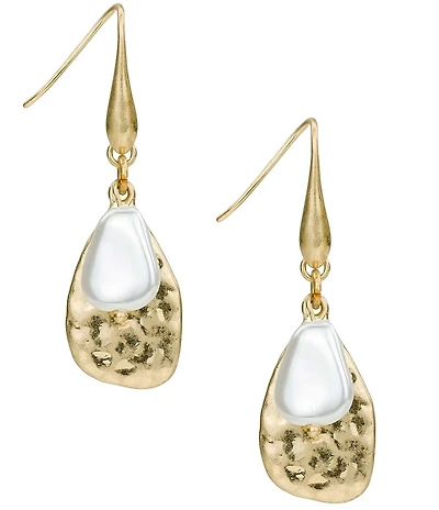 Patricia Nash Pearl Teardrop Drop Earrings