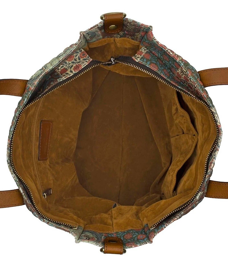 Patricia Nash Perugia Floral Patchwork Tote Bag