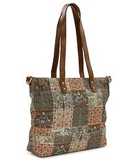 Patricia Nash Perugia Floral Patchwork Tote Bag