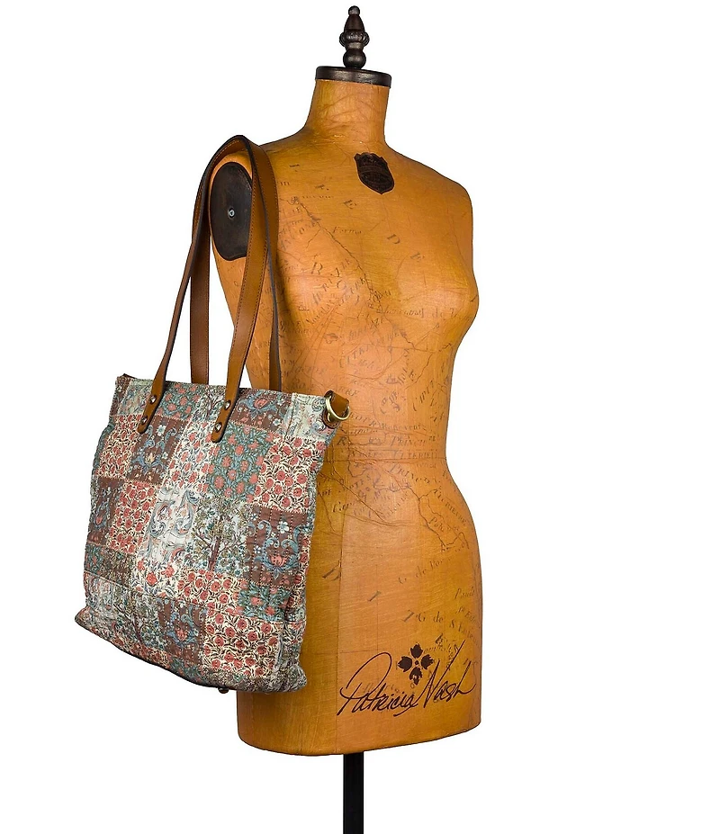 Patricia Nash Perugia Floral Patchwork Tote Bag