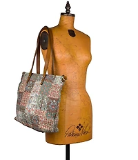 Patricia Nash Perugia Floral Patchwork Tote Bag