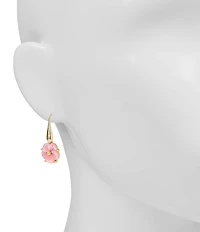Patricia Nash Pink Mother Of Pearl Flower Resort Drop Earrings