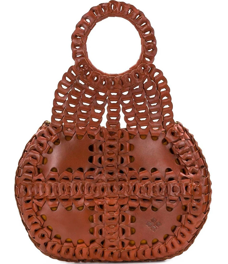 Patricia Nash Pisticci Woven Leather Satchel Bag
