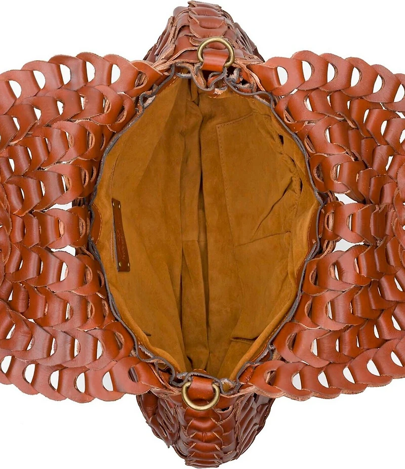Patricia Nash Pisticci Woven Leather Satchel Bag