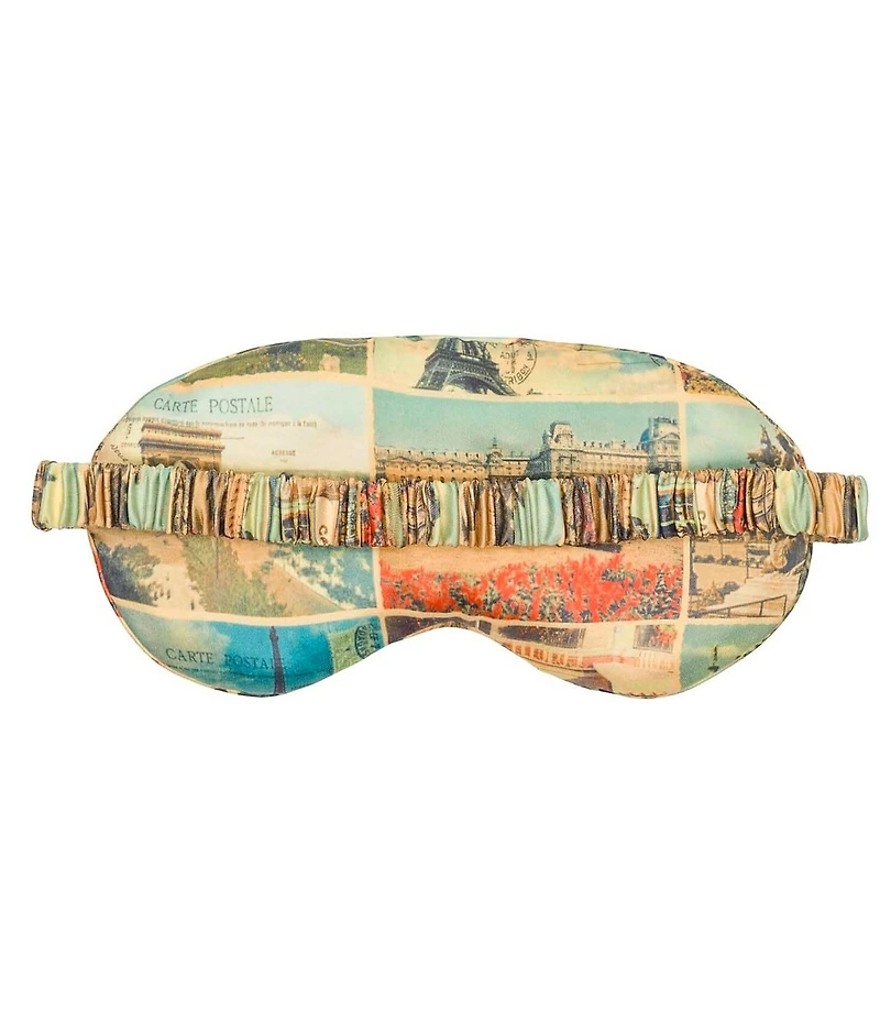 Patricia Nash Postcards From Paris Travel Neck Pillow & Eye Mask Set