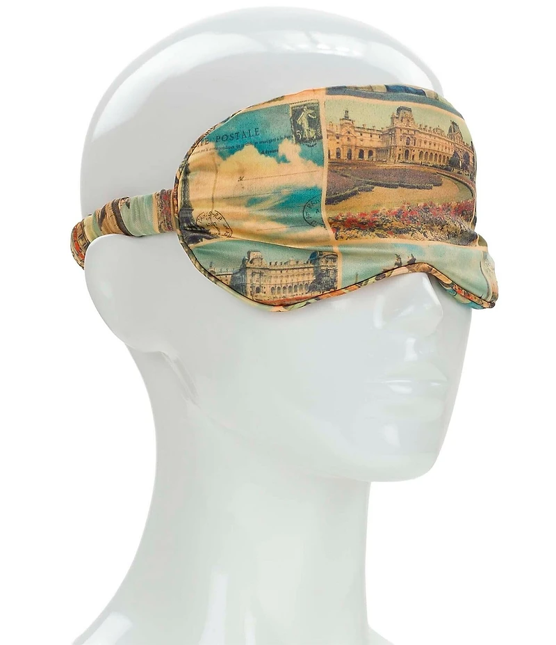 Patricia Nash Postcards From Paris Travel Neck Pillow & Eye Mask Set