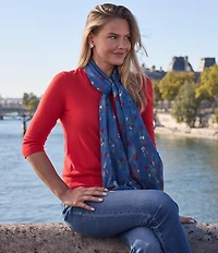 Patricia Nash Printed Sheer Scarf