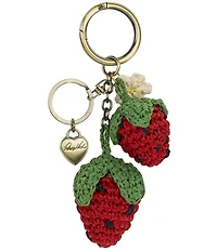 Patricia Nash Raffia Strawberry Keychain