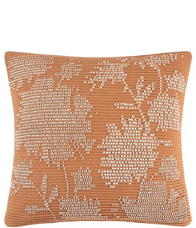 Patricia Nash Rainforest Collection Pleated Cotton Reversible Square Pillow