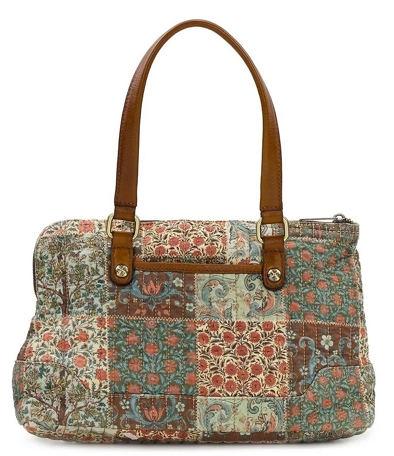 Patricia Nash Rialto Floral Patchwork Satchel Bag