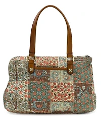 Patricia Nash Rialto Floral Patchwork Satchel Bag
