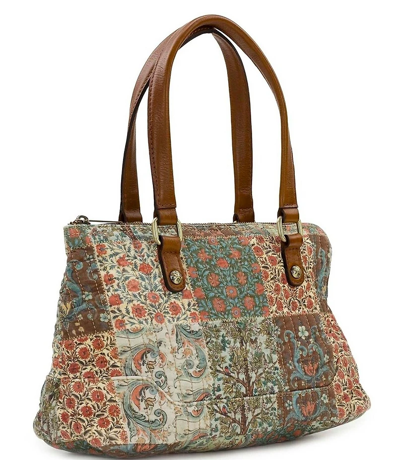 Patricia Nash Rialto Floral Patchwork Satchel Bag