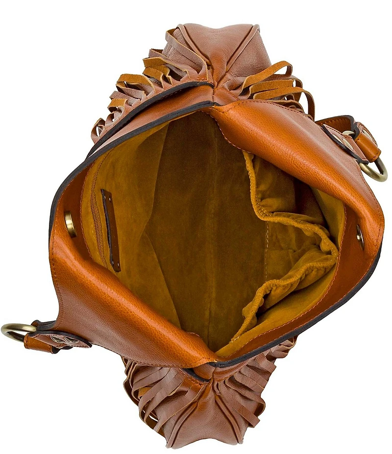 Patricia Nash Rienza Fringe Leather Shoulder Bag