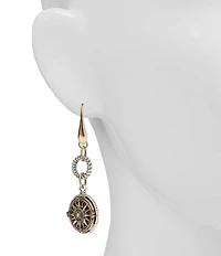 Patricia Nash Rope Ring Compass Linear Earrings