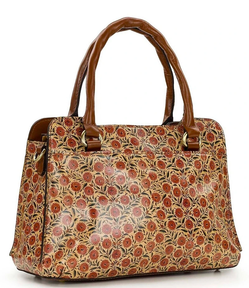 Patricia Nash Rossana Floral Spot Print Satchel Bag