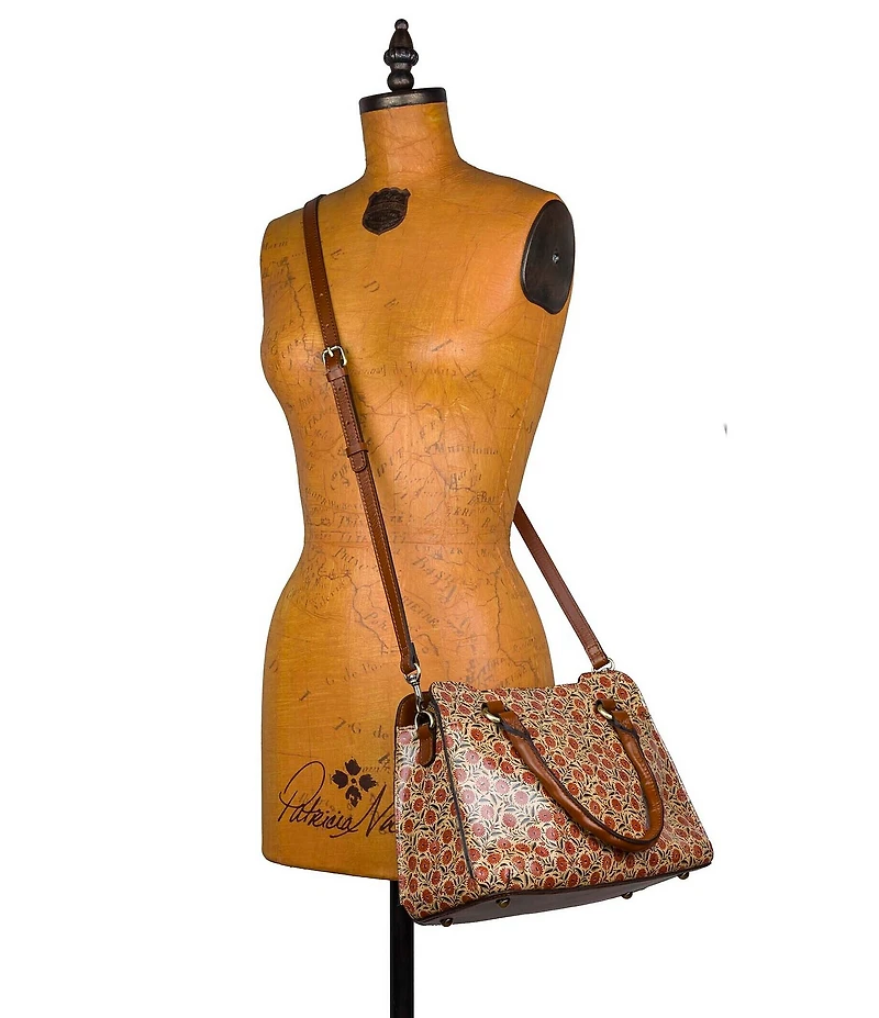 Patricia Nash Rossana Floral Spot Print Satchel Bag