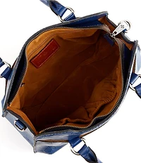 Patricia Nash Rossana Tooled Satchel Bag