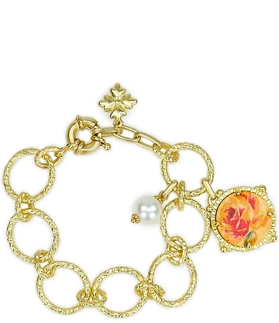 Patricia Nash Round Drop Chain Line Bracelet