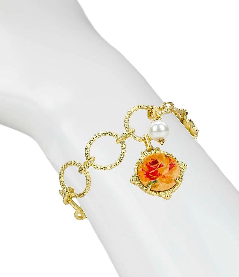 Patricia Nash Round Drop Chain Line Bracelet
