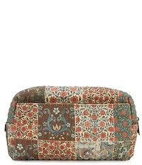 Patricia Nash Rune Nordic Floral Patchwork Cotton Cosmetic Case