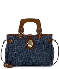 Patricia Nash Sancia Small Denim Satchel Bag