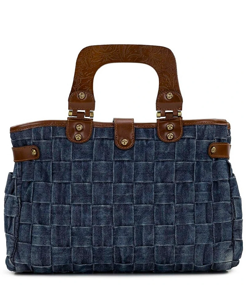 Patricia Nash Sancia Small Denim Satchel Bag
