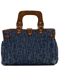Patricia Nash Sancia Small Denim Satchel Bag