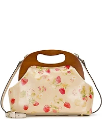 Patricia Nash Sandrine Strawberry Wooden Top Handle Crossbody Bag