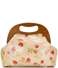 Patricia Nash Sandrine Strawberry Wooden Top Handle Crossbody Bag