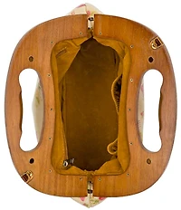 Patricia Nash Sandrine Strawberry Wooden Top Handle Crossbody Bag