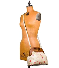 Patricia Nash Sandrine Strawberry Wooden Top Handle Crossbody Bag