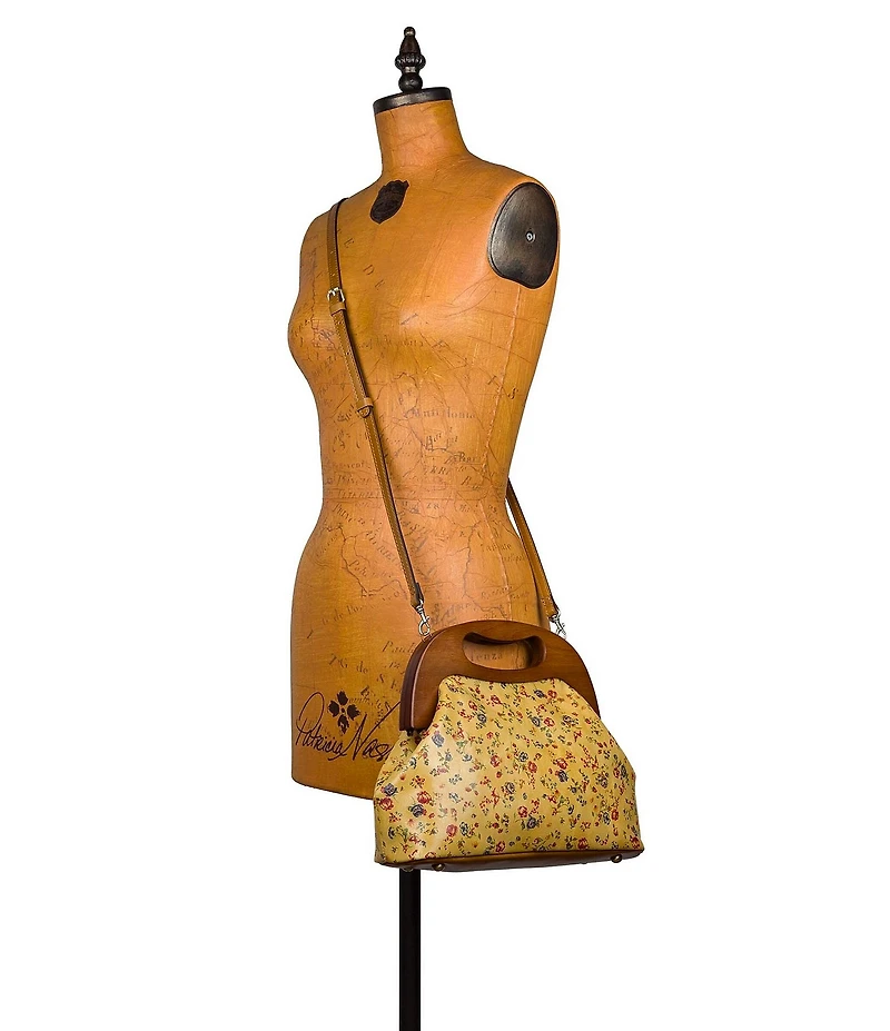 Patricia Nash Sandrine Floral Wooden Frame Clutch