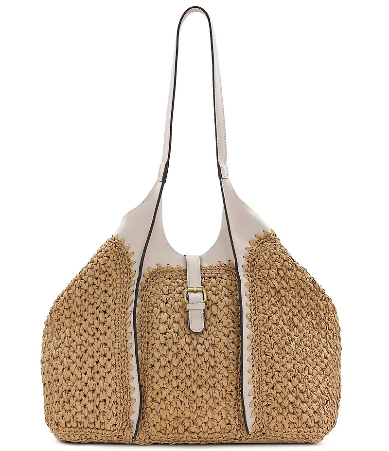 Patricia Nash Santorini Woven Straw Tote Bag