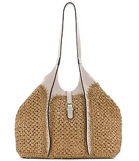 Patricia Nash Santorini Woven Straw Tote Bag