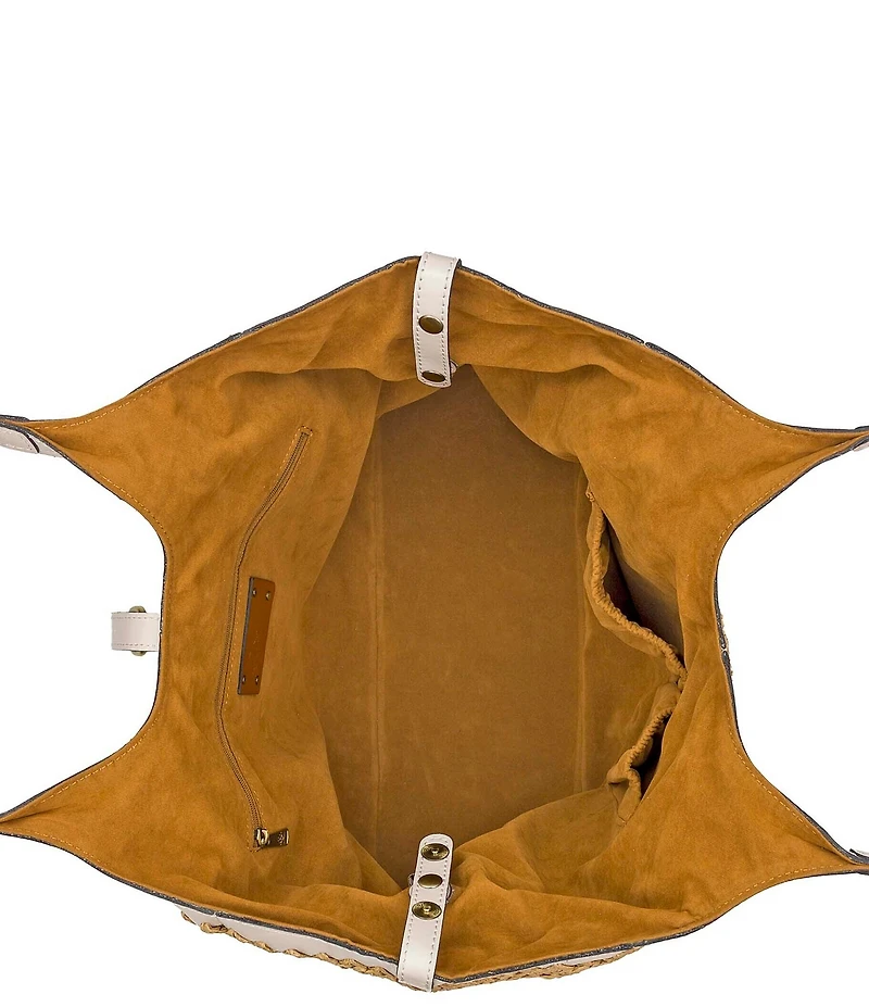 Patricia Nash Santorini Woven Straw Tote Bag