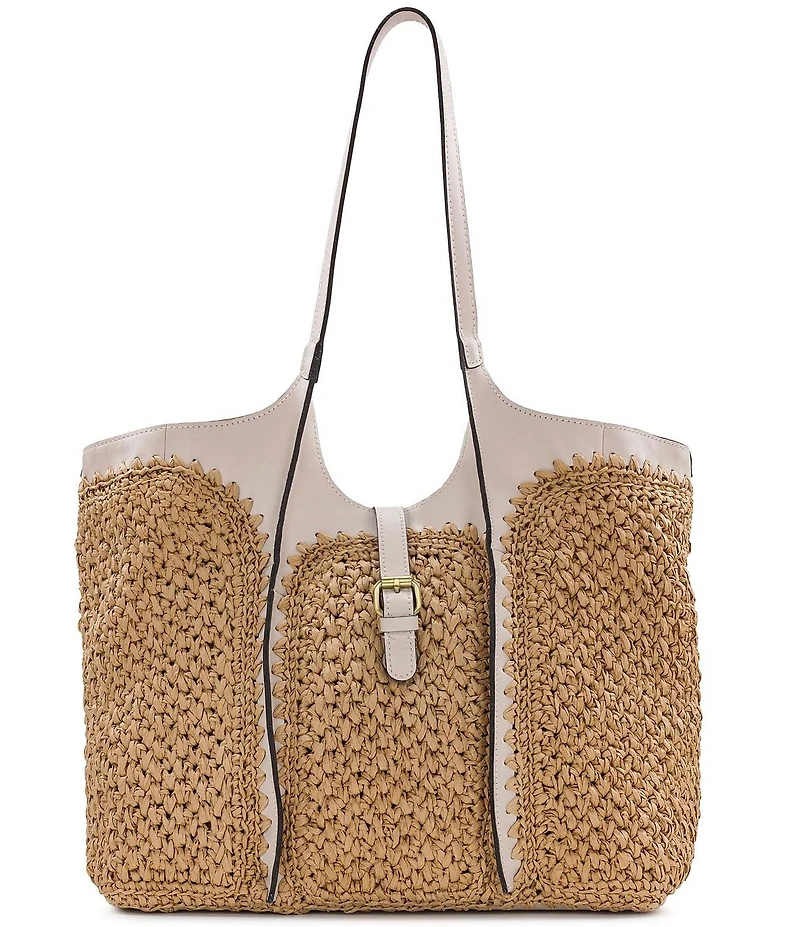 Patricia Nash Santorini Woven Straw Tote Bag