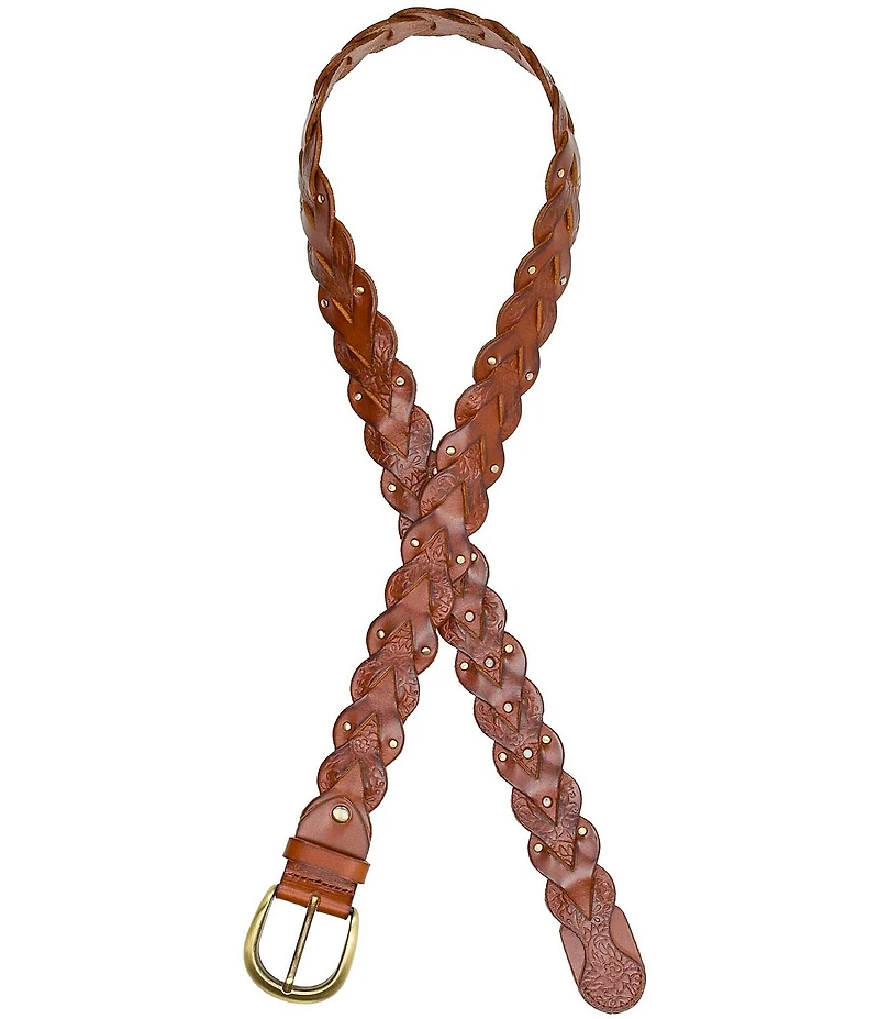 Patricia Nash Sassetta Woven Leather Belt