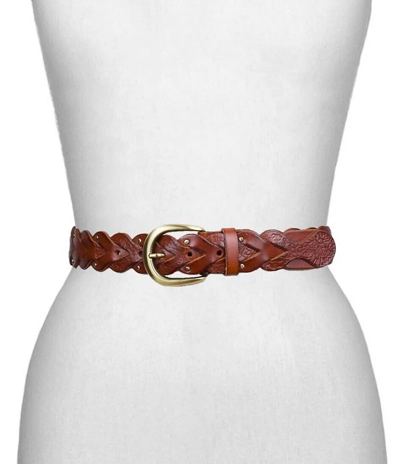 Patricia Nash Sassetta Woven Leather Belt