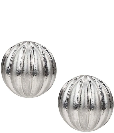 Patricia Nash Scalloped Button Stud Earrings