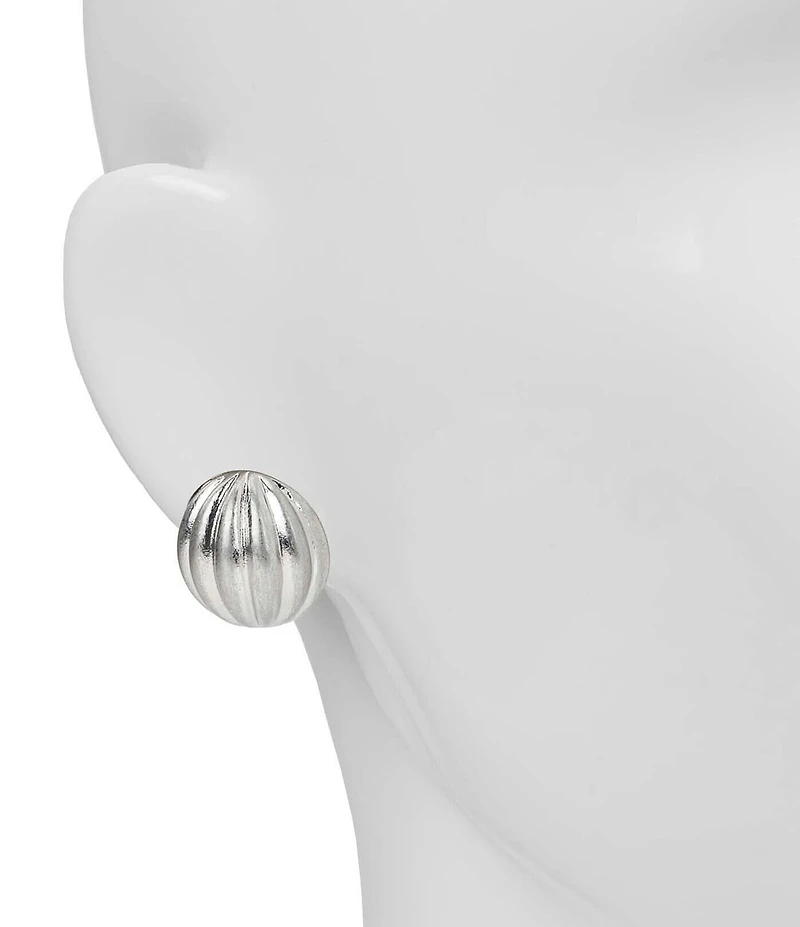 Patricia Nash Scalloped Button Stud Earrings