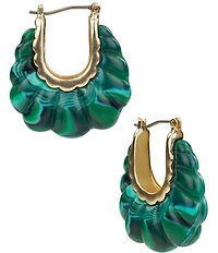 Patricia Nash Scalloped Hoop Earrings