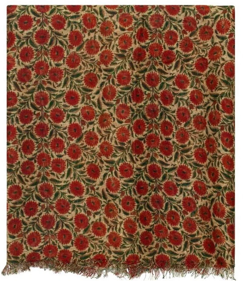 Patricia Nash Scandi Antique Ochre Floral Print Scarf Wrap