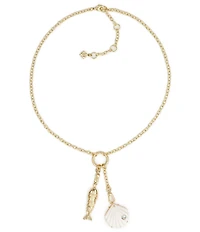 Patricia Nash Sea Shell Fish Short Pendant Necklace